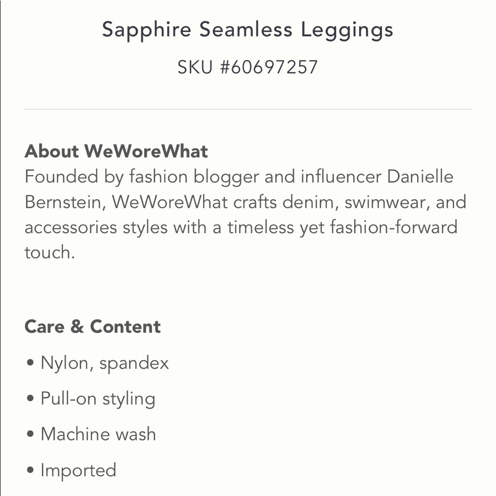 ✨ Anthropologie Sapphire Seamless Leggings Sz L - Picture 6 of 6